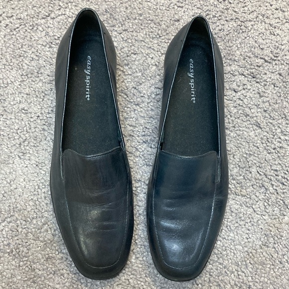 Easy spirit navy leather loafers - Picture 1 of 2